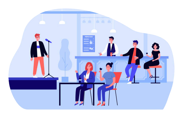 در کافه ها و رستورانها